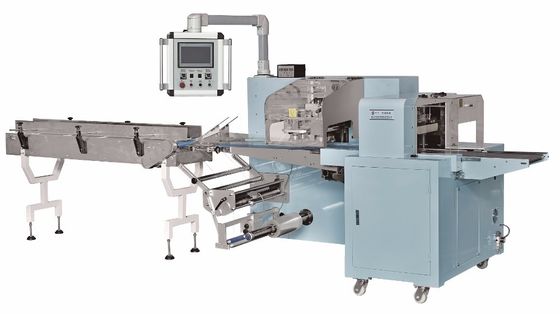 Automatic Fresh Vegetable Packaging Machine , Food Packing Equipment With PLC Touch Screen